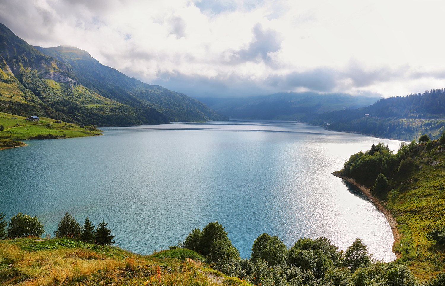 Mesh roselend lake near cormet de roselend pass savoie 2021 08 29 09 26 51 utc