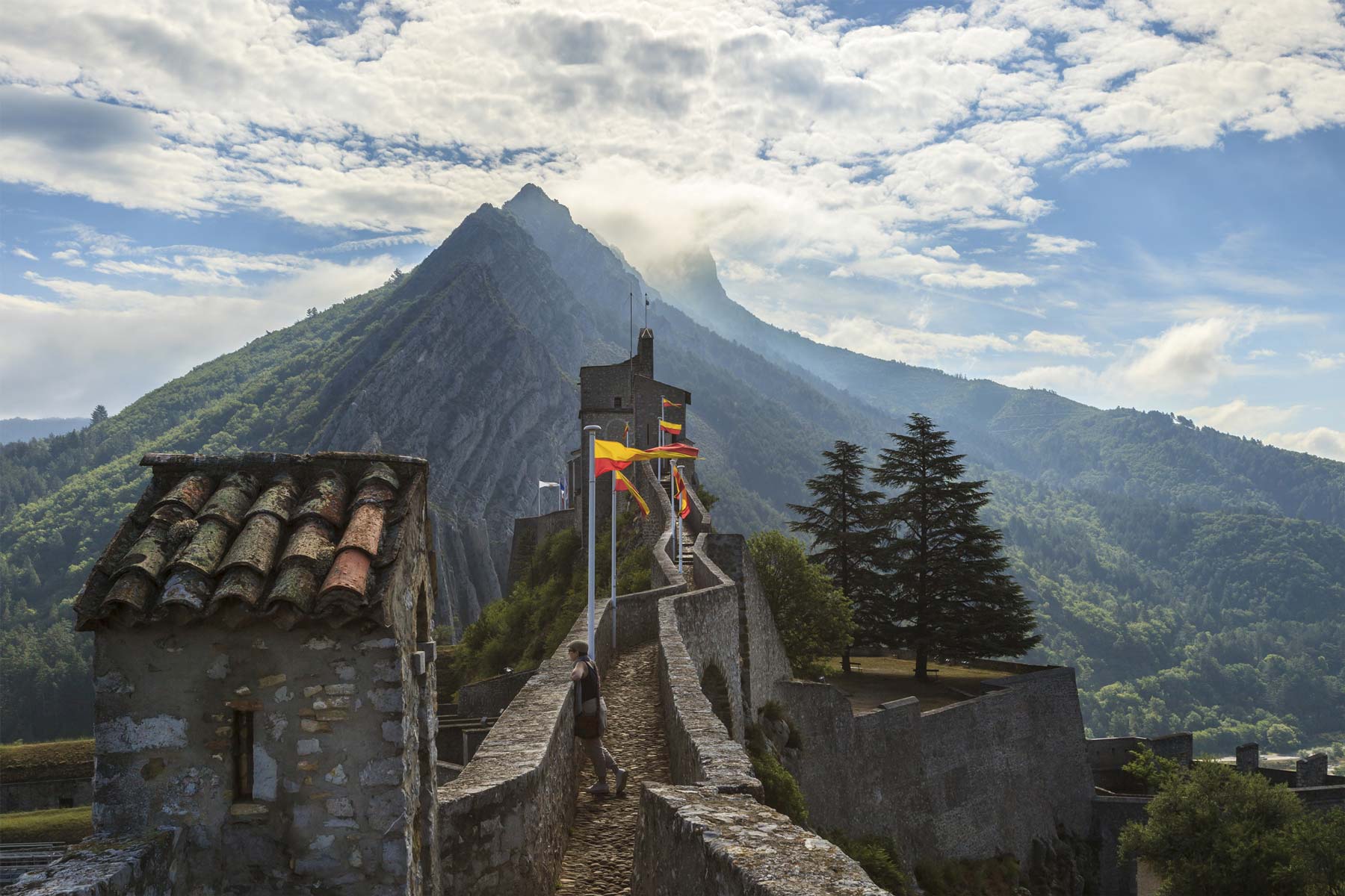 Zitadelle von Sisteron, unter den schönsten Dörfern der provenzalischen Baronnies