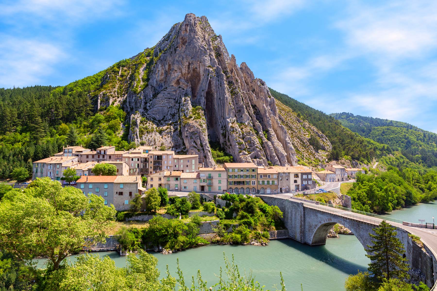 Sisteron, eines der schönsten Dörfer der provenzalischen Baronnies