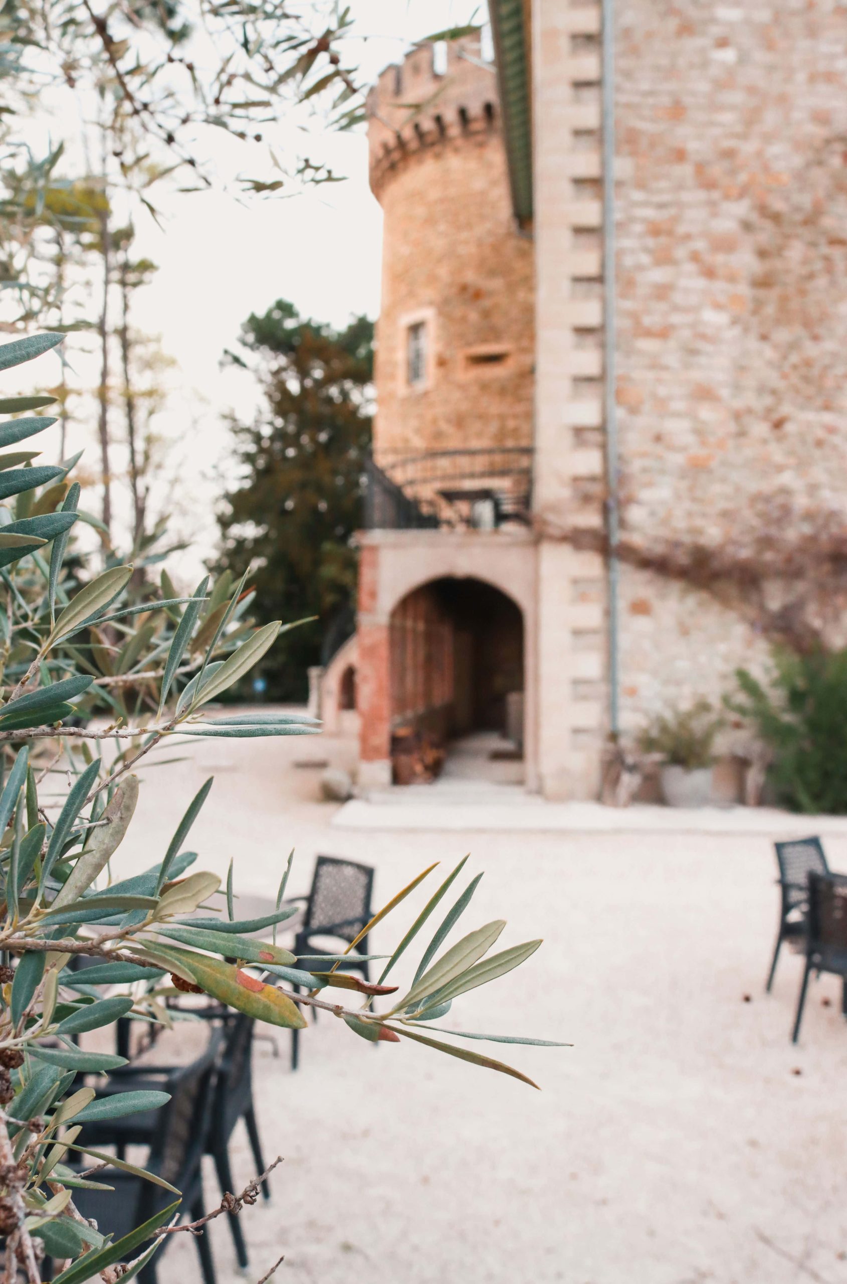 Extérieur du Château Les Oliviers de Salettes, hôtel, restaurant et spa à Charols